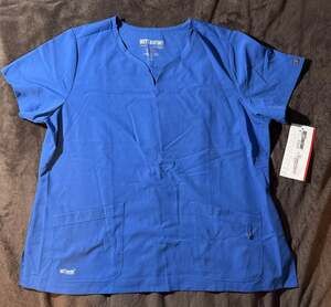 Grey's Anatomy Signature Scrub Top Size 3XL New Royal Blue